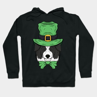 Border Collie patrick day funny dog Hoodie